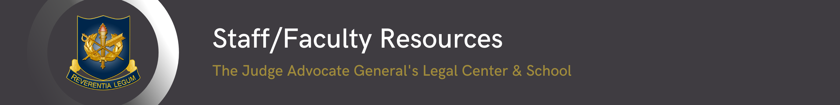 Staff and Faculty Resources Banner